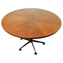 Mid Century Round Dining Table by Ico Parisi for MIM Roma