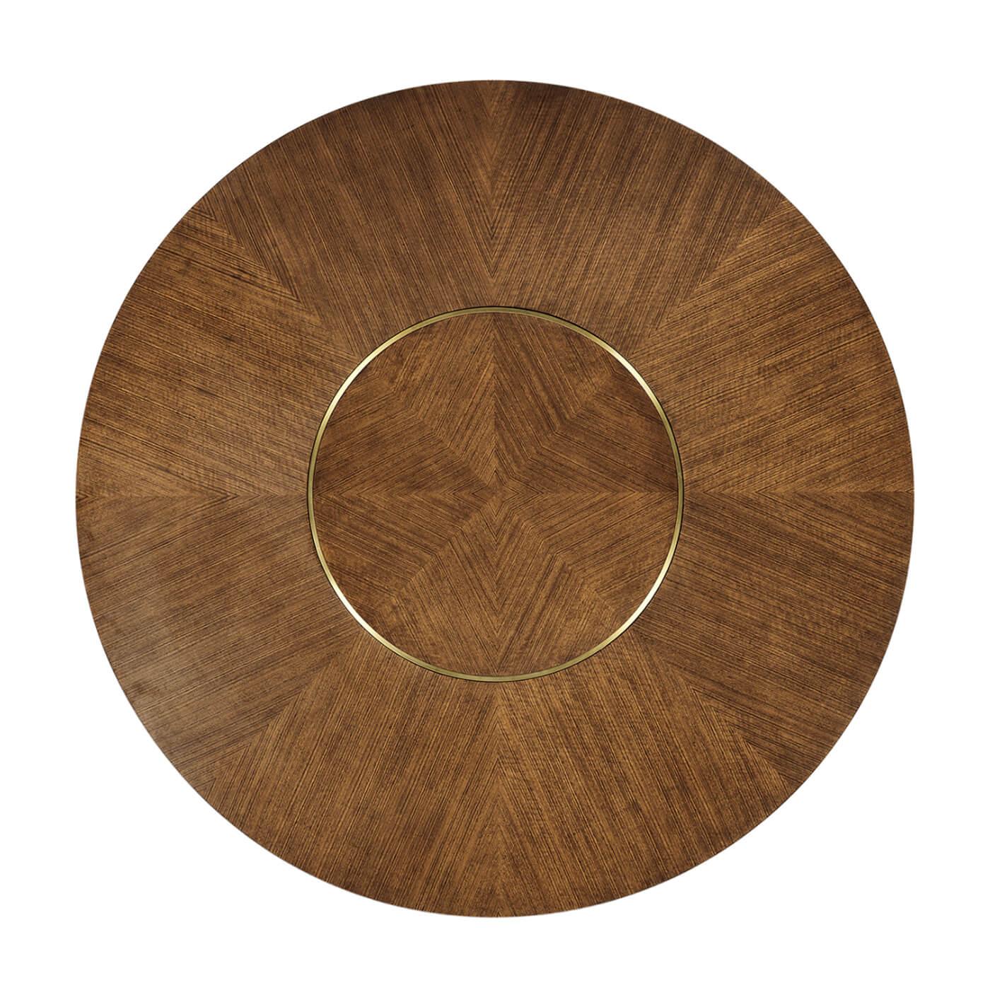 Midcentury Round Dining Table In New Condition In Westwood, NJ