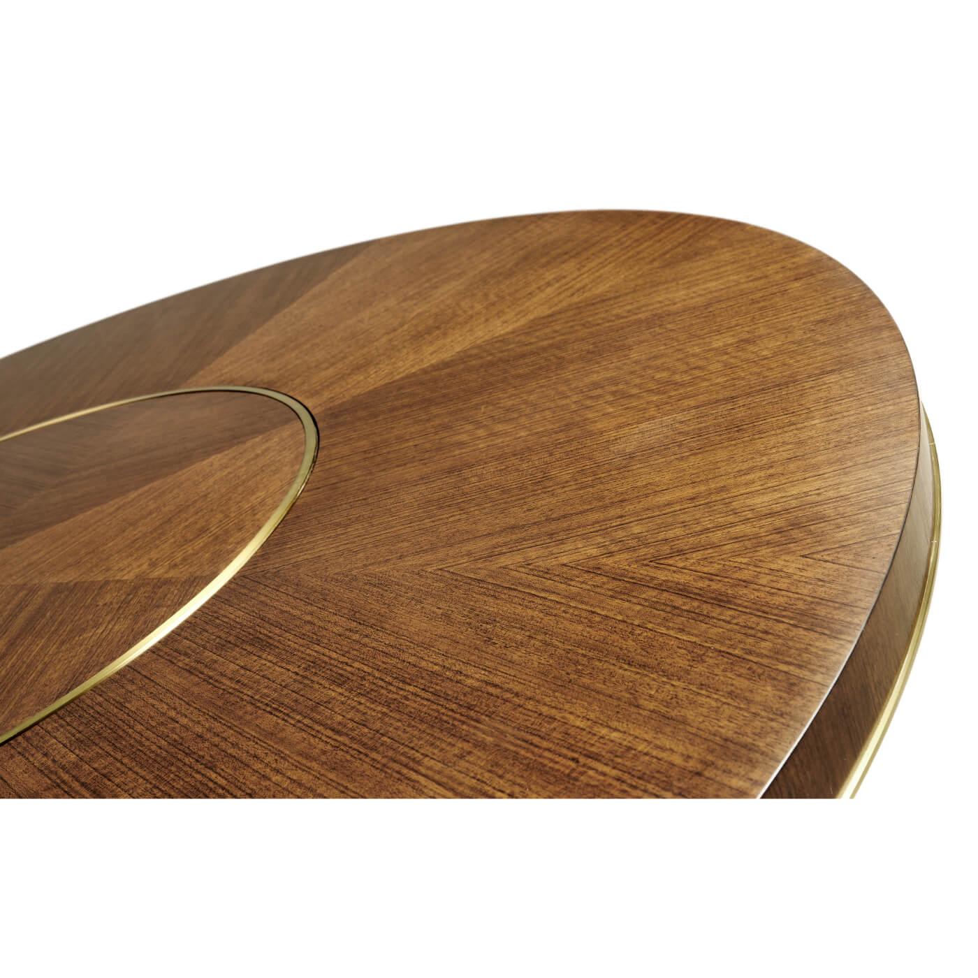 Contemporary Midcentury Round Dining Table