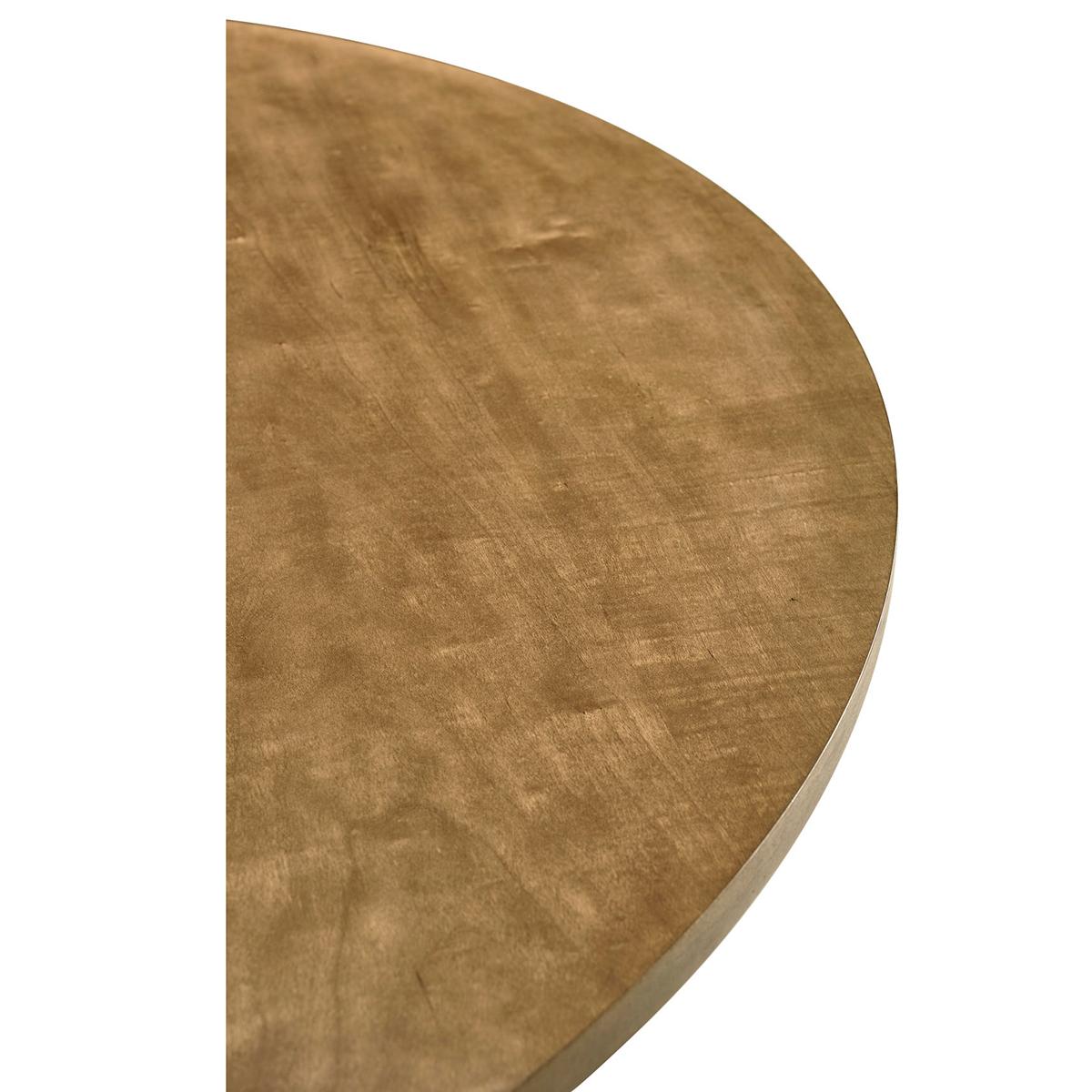 Table de salle à manger ronde du milieu du siècle - Sun Bleached Cherry Neuf - En vente à Westwood, NJ