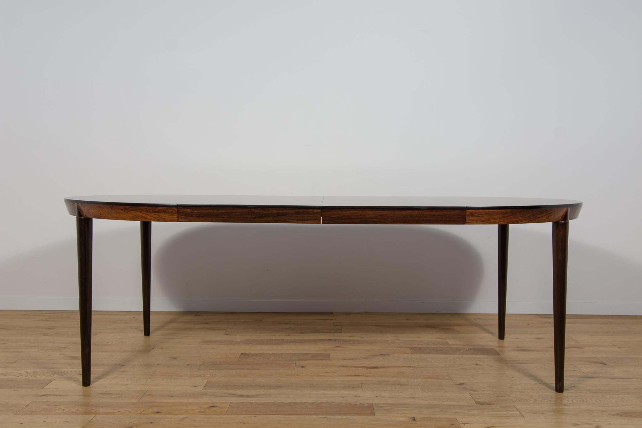 Runder Esstisch aus Rosenholz Modell 71 von Severin Hansen aus der Mitte des Jahrhunderts. im Angebot 2