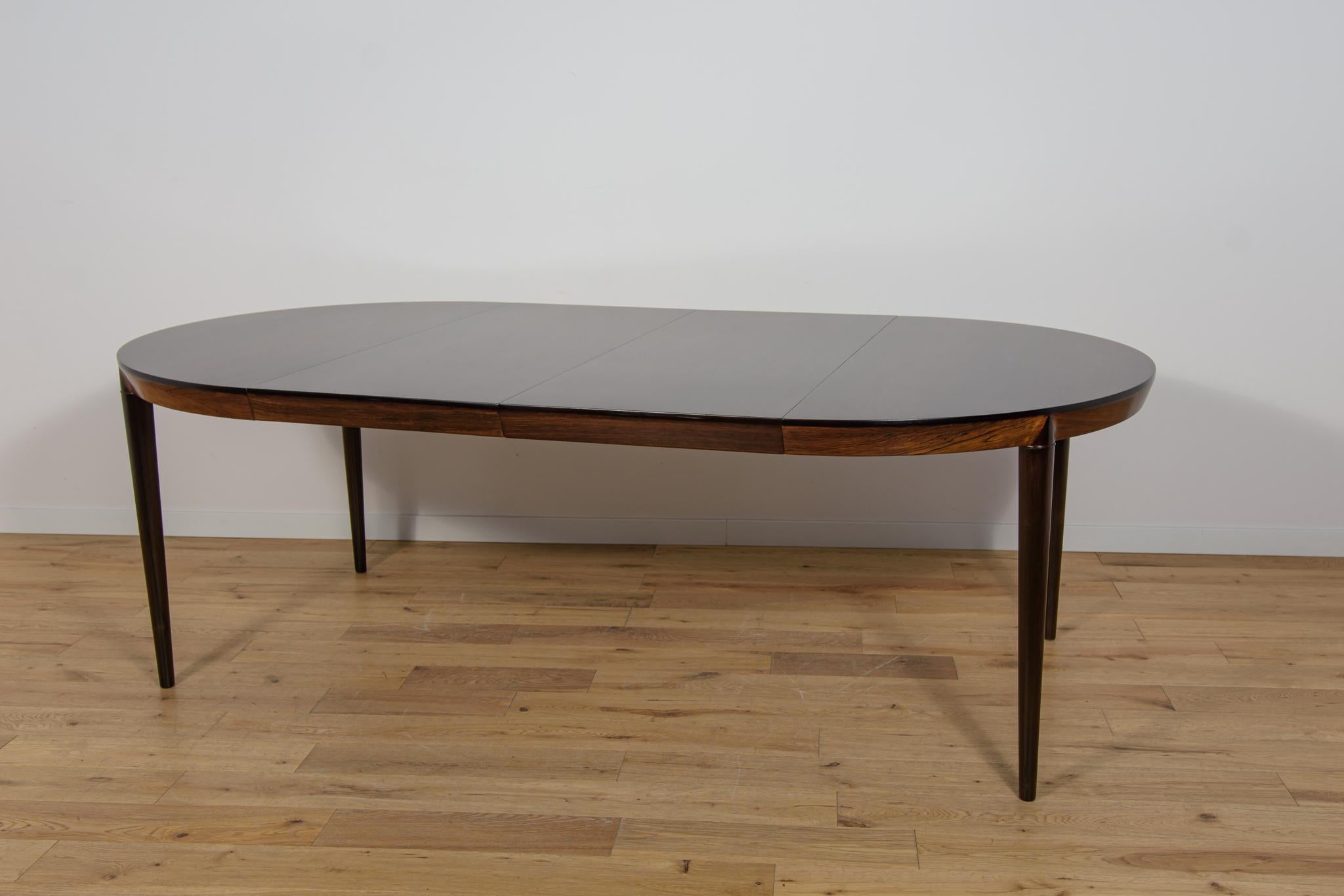 Runder Esstisch aus Rosenholz Modell 71 von Severin Hansen aus der Mitte des Jahrhunderts. im Angebot 3