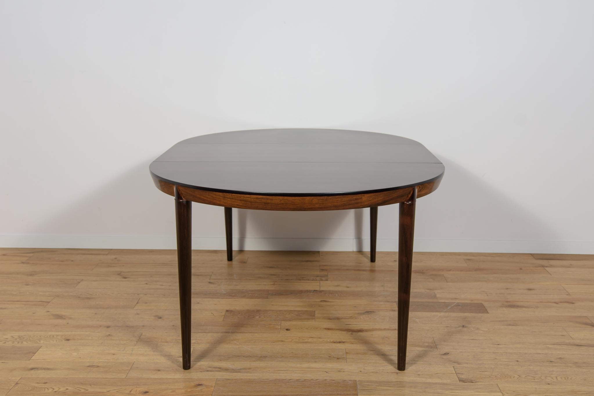 Runder Esstisch aus Rosenholz Modell 71 von Severin Hansen aus der Mitte des Jahrhunderts. im Angebot 4