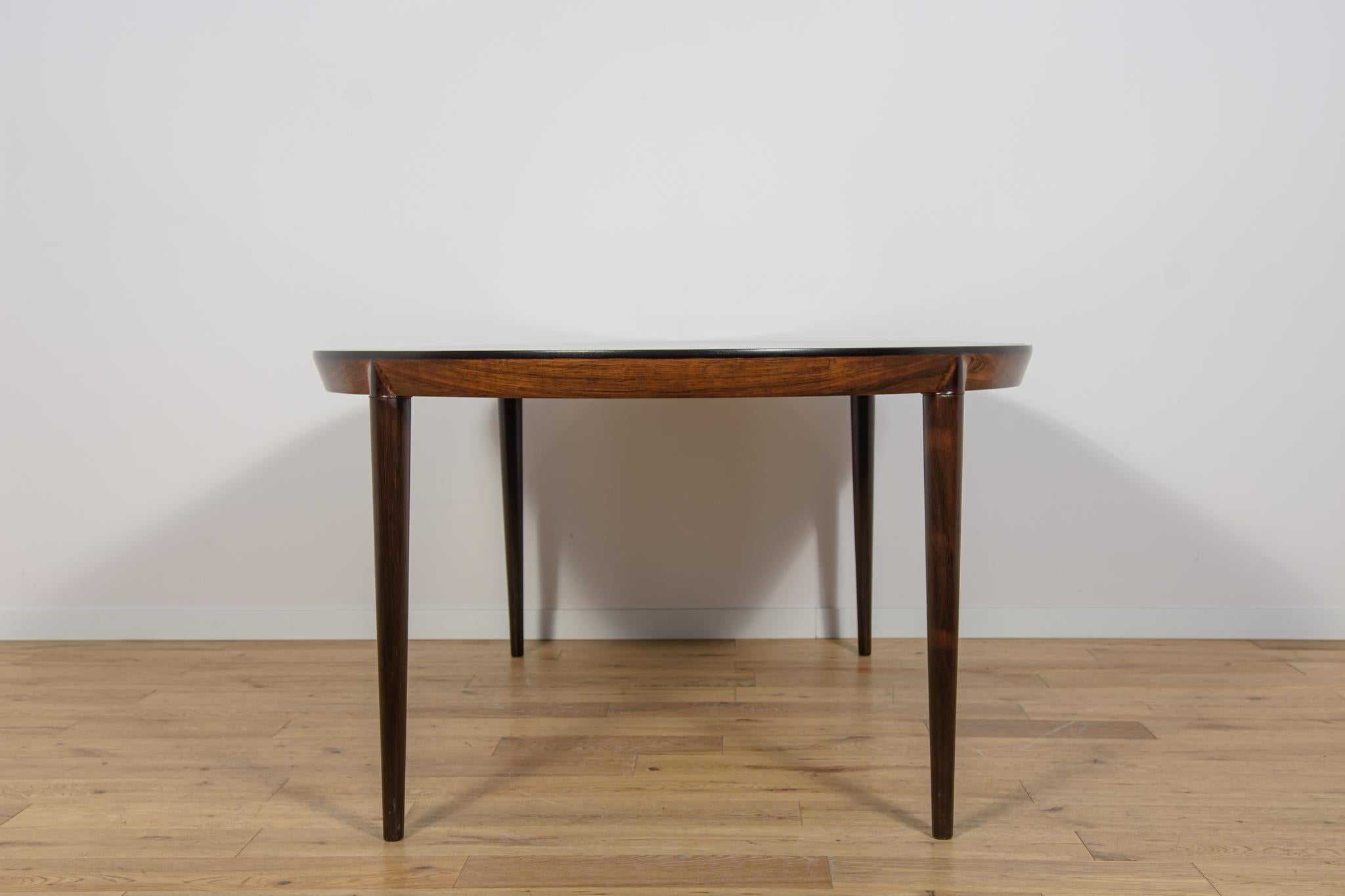 Runder Esstisch aus Rosenholz Modell 71 von Severin Hansen aus der Mitte des Jahrhunderts. im Angebot 5