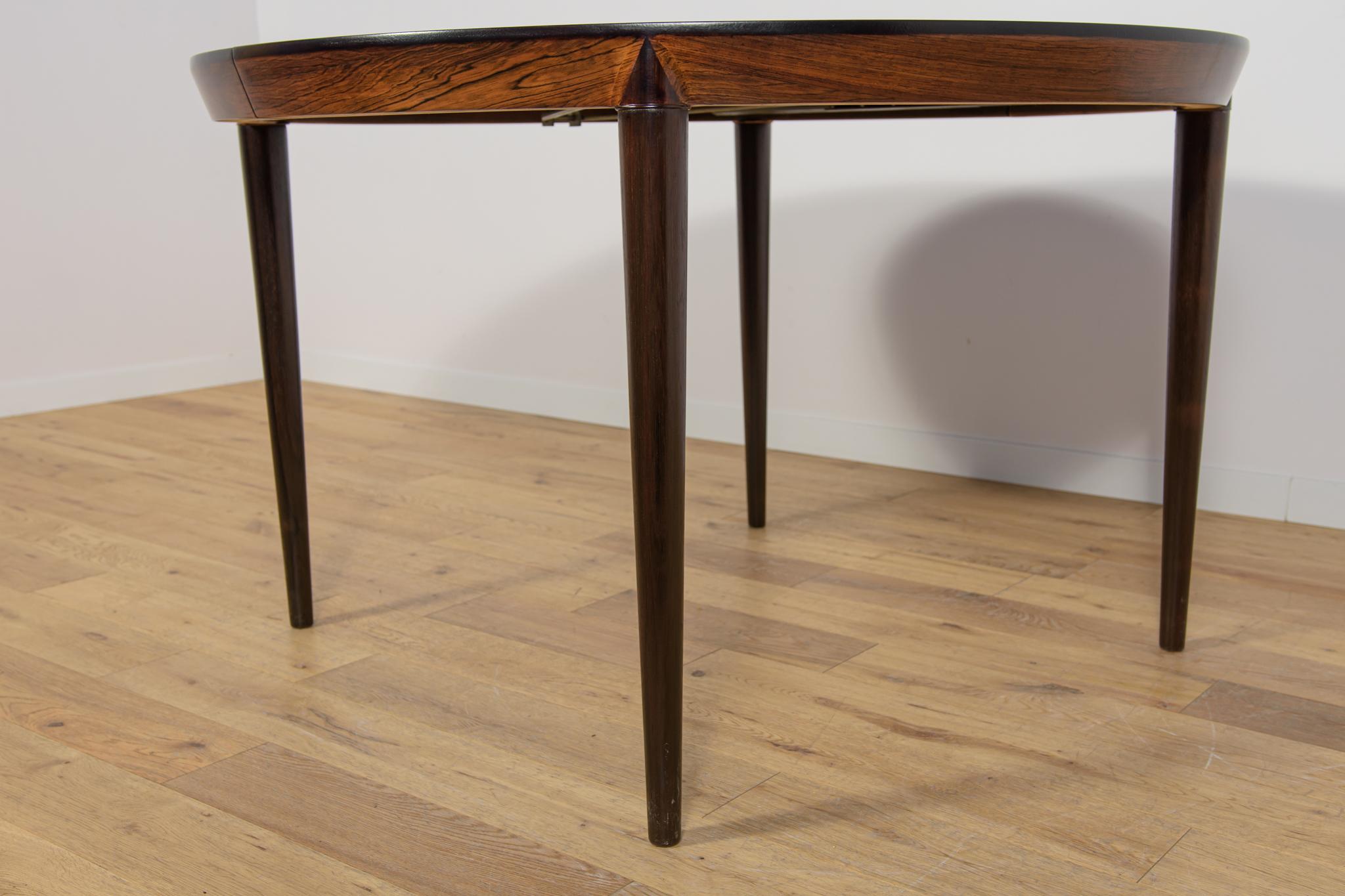 Runder Esstisch aus Rosenholz Modell 71 von Severin Hansen aus der Mitte des Jahrhunderts. im Angebot 7
