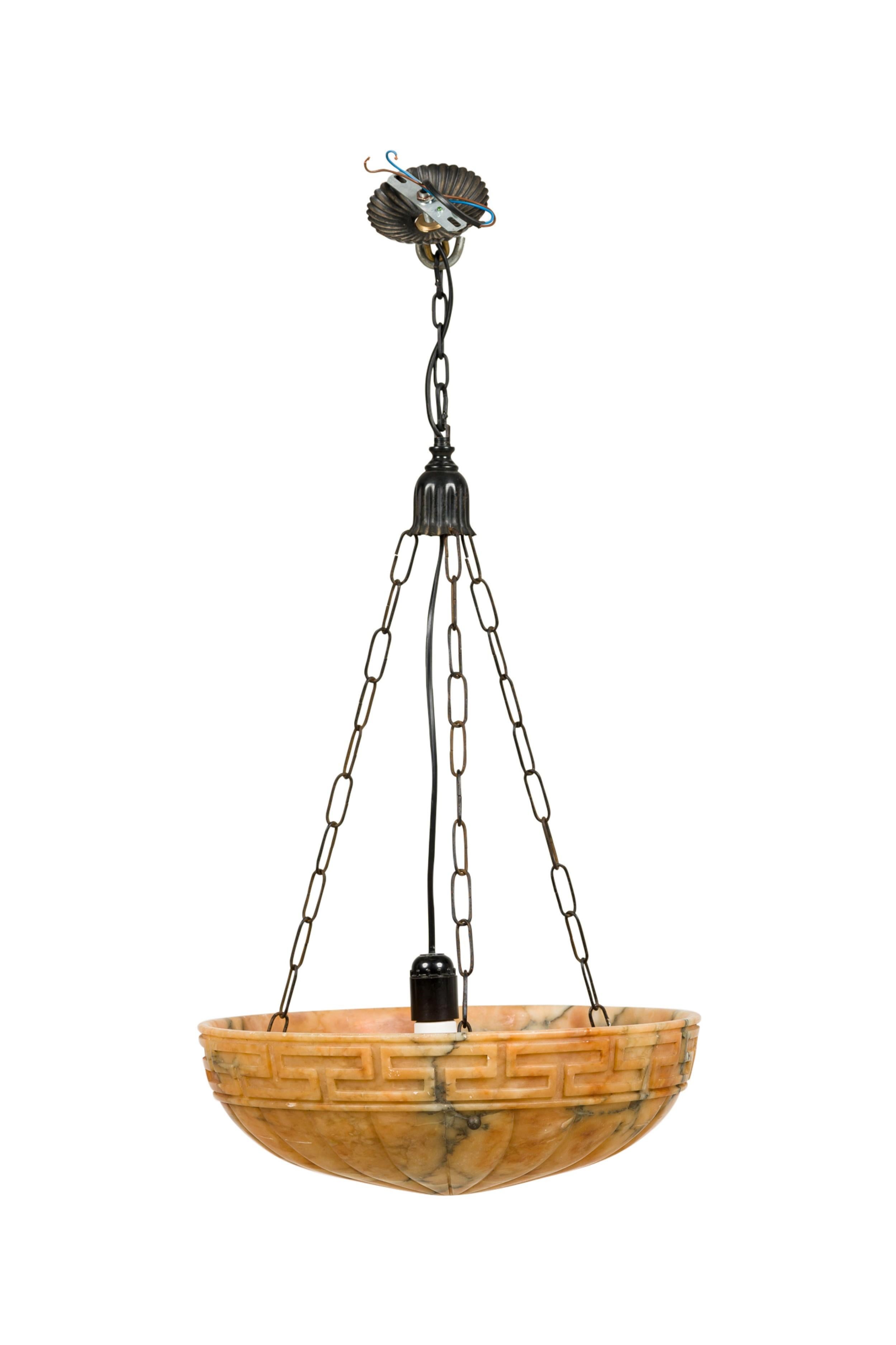 Sconosciuto Lampadario rotondo Mid-Century A. Stone in vendita