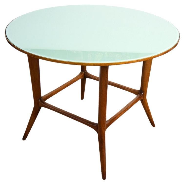 Runder Tisch aus der Mitte des Jahrhunderts, attr. Ico Parisi, 1950er Jahre