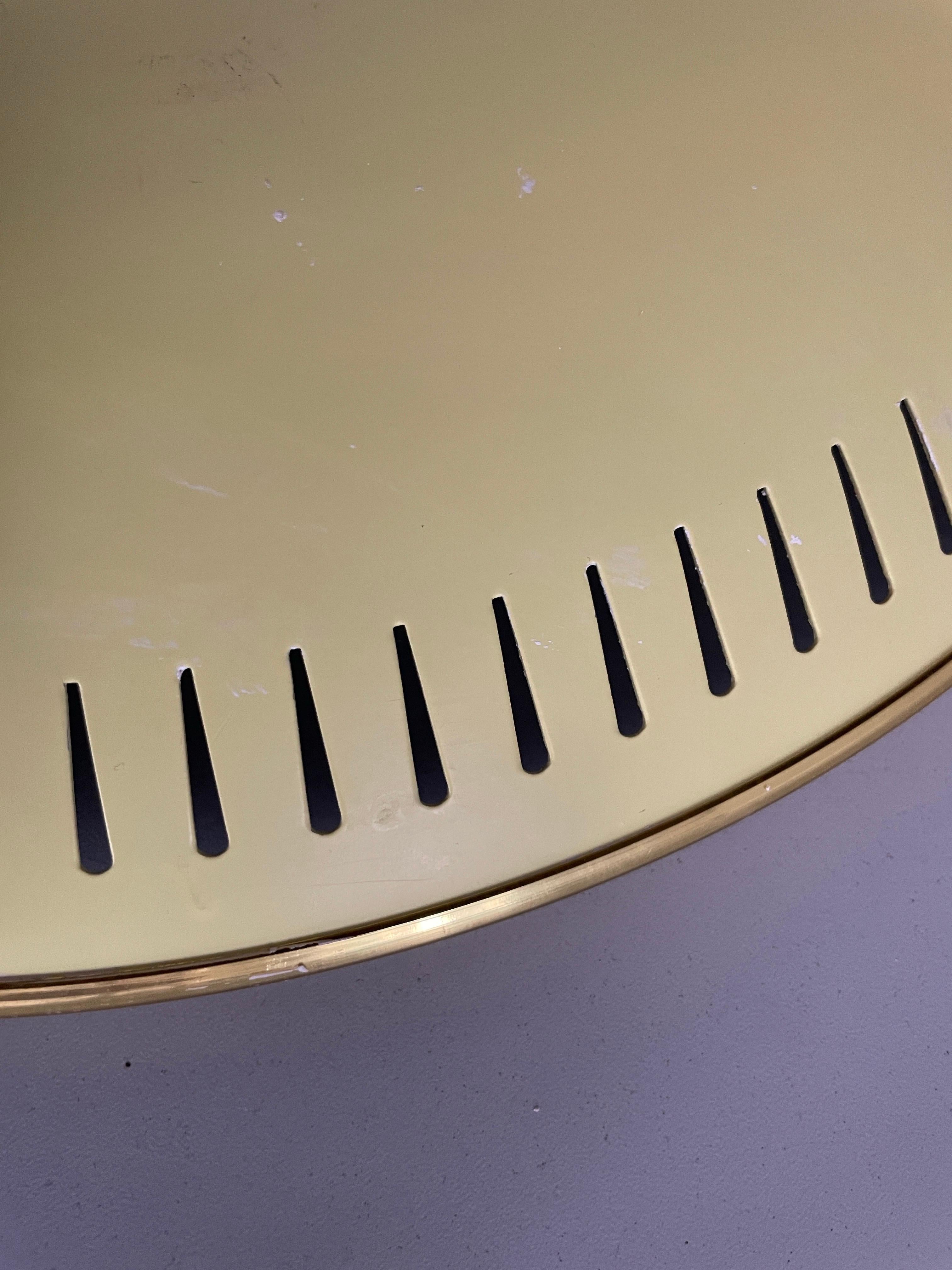 Espejo de pared redondo con luz de mediados de siglo, Hillebrand, Años 50, Alemania en venta 3