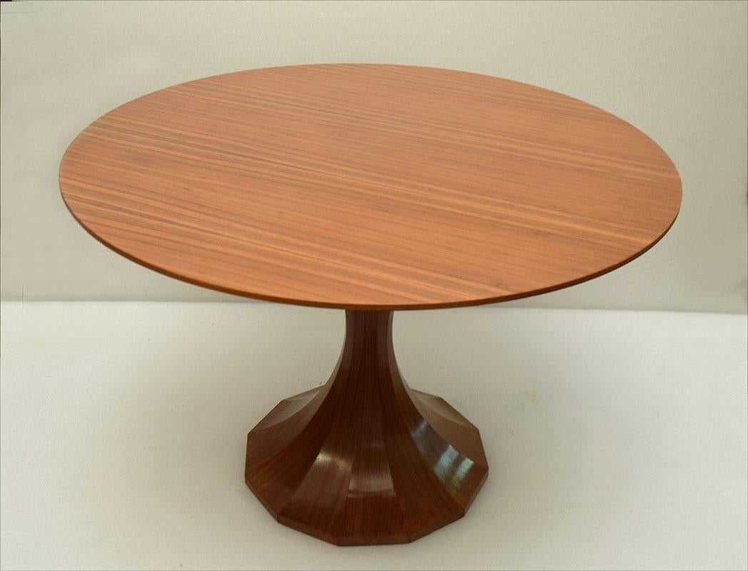 Mid-century round wooden table attr. Carlo de Carli For Sale 4