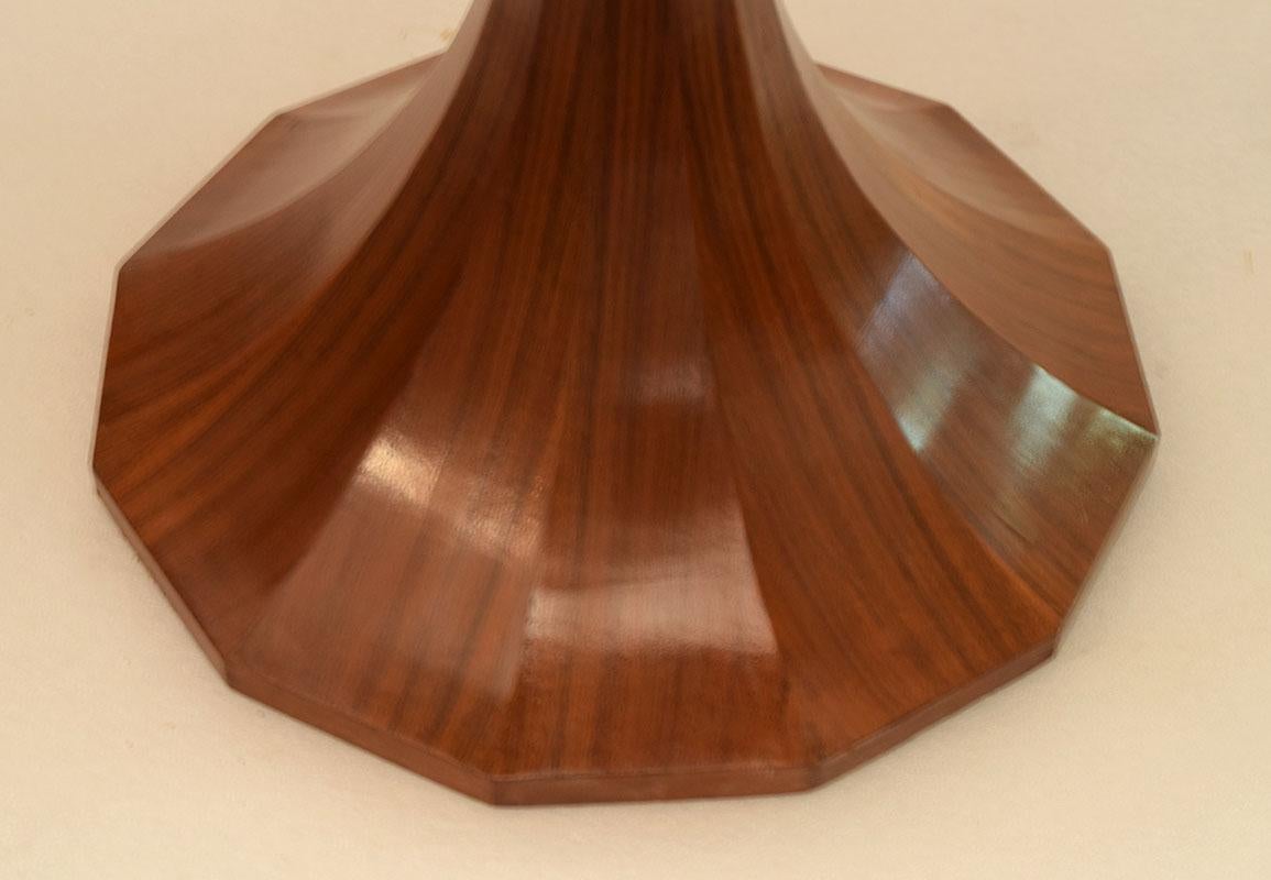 Wood Mid-century round wooden table attr. Carlo de Carli For Sale