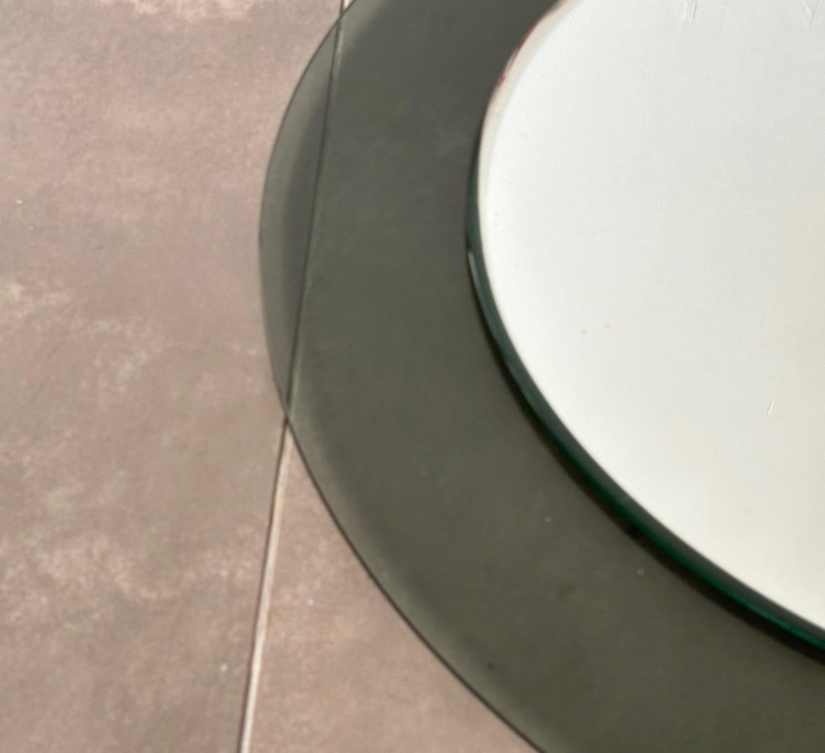 20ième siècle Miroir arrondi du milieu du siècle dernier par Veca, Italie, 1970 en vente
