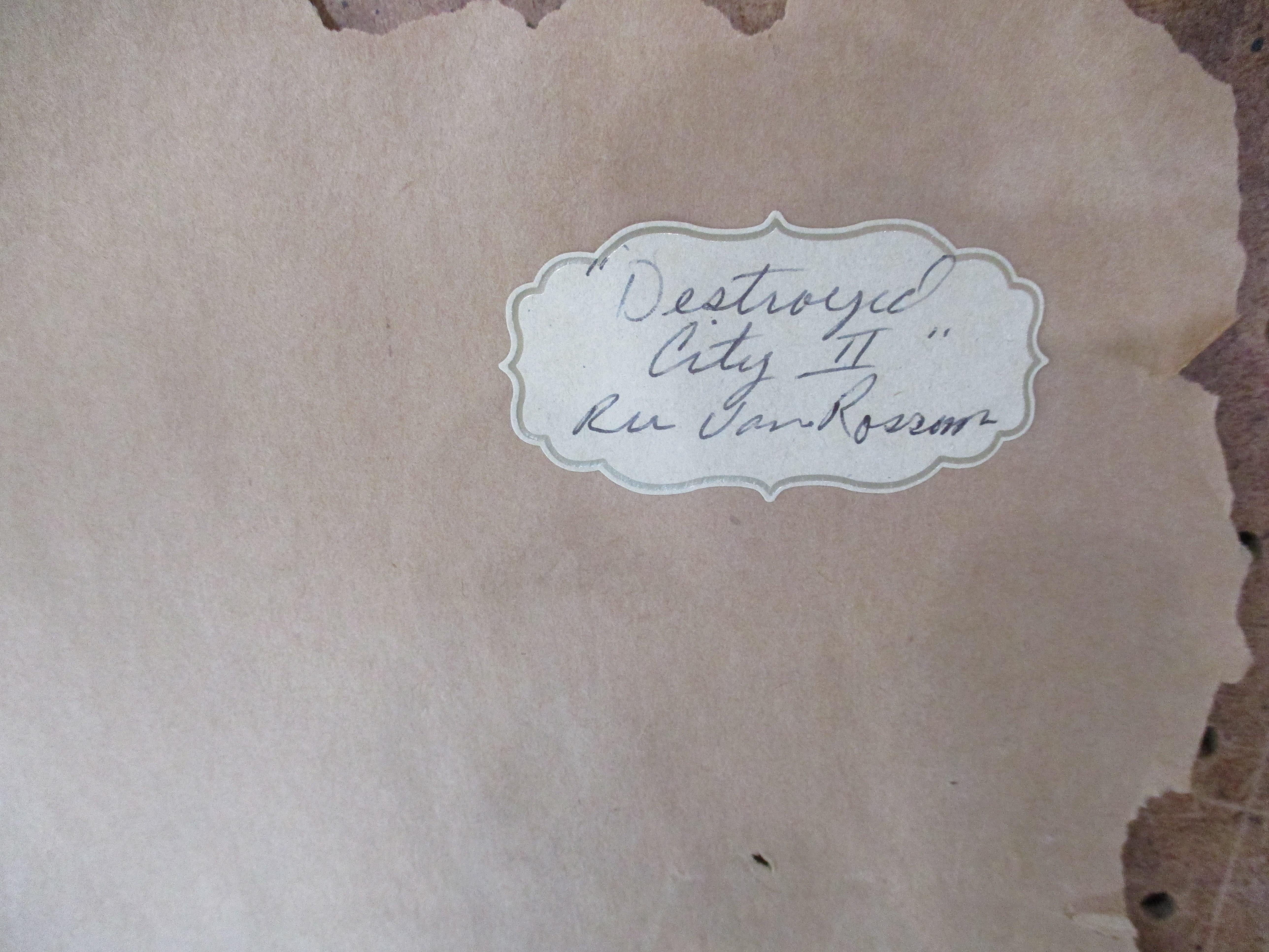 Mid Century Ru Van Rossem Signed Lithograph 1962 Netherlands   For Sale 5