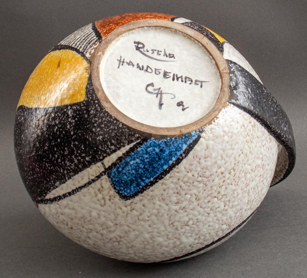 Mid-Century Ruscha Handgemalt Art Ceramic Pitcher For Sale 1