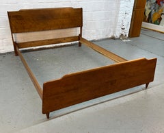 Mid-Century Russel Wright for Conant Ball Walnut Bed Frame