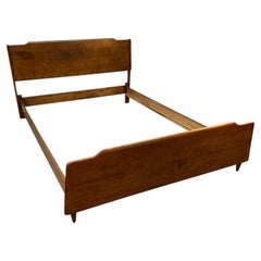 Mid-Century Russel Wright for Conant Ball Walnut Bed Frame