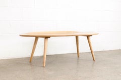 Midcentury Russel Wright for Conant Ball Wood Surfboard Coffee Table, 1950s