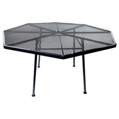 Mid-century Russell Woodard Octagonal Mesh Dining Table