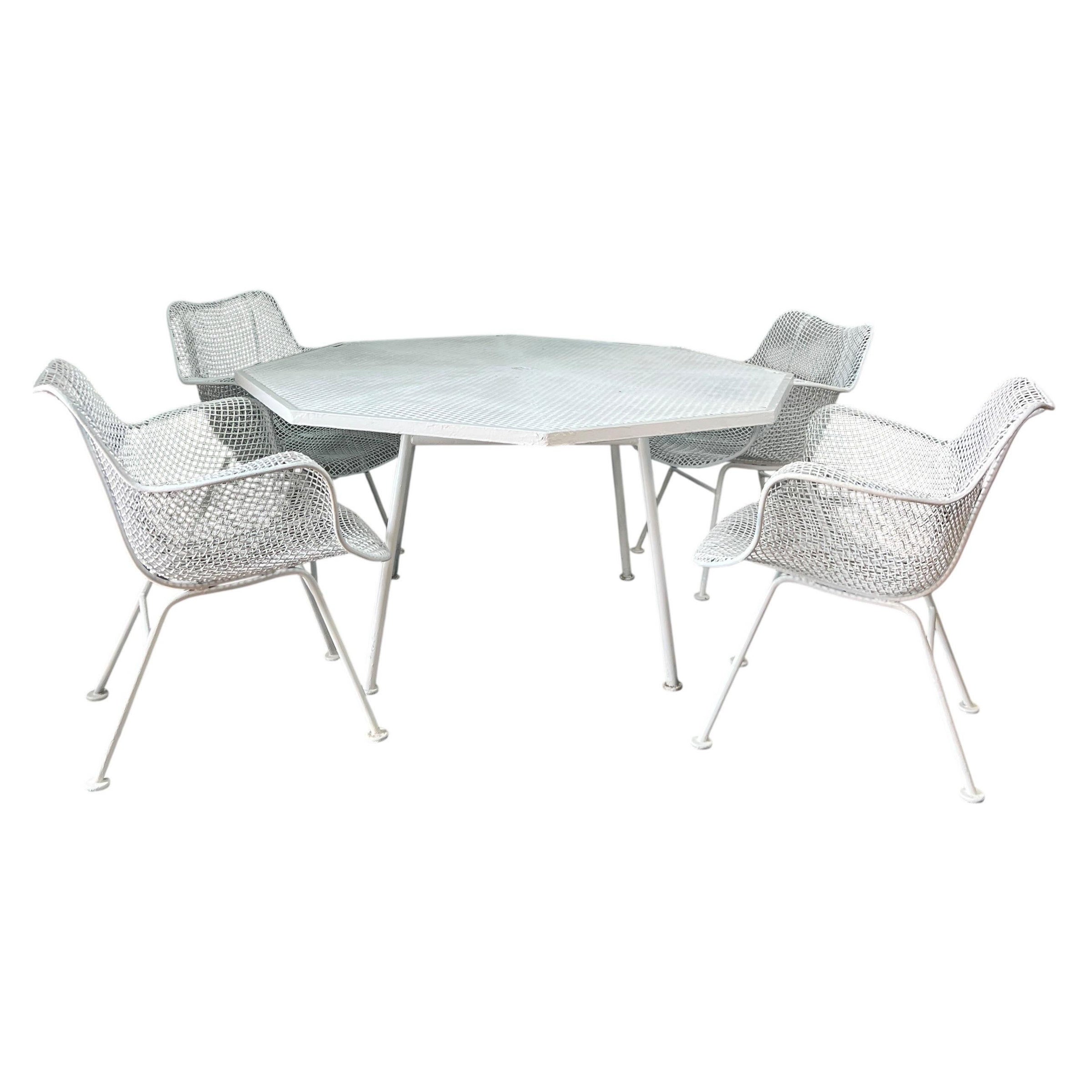 Mid Century Russell Woodard "Sculptura" 5 Piece Patio Set
