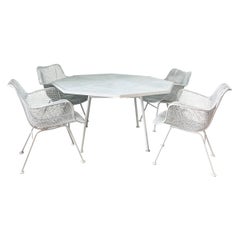 Vintage Mid Century Russell Woodard "Sculptura" 5 Piece Patio Set