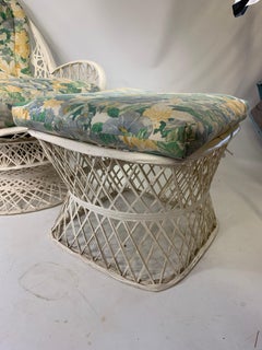 Midcentury Russell Woodard Spun Fiberglass Swivel Lounge Chair and Ottoman