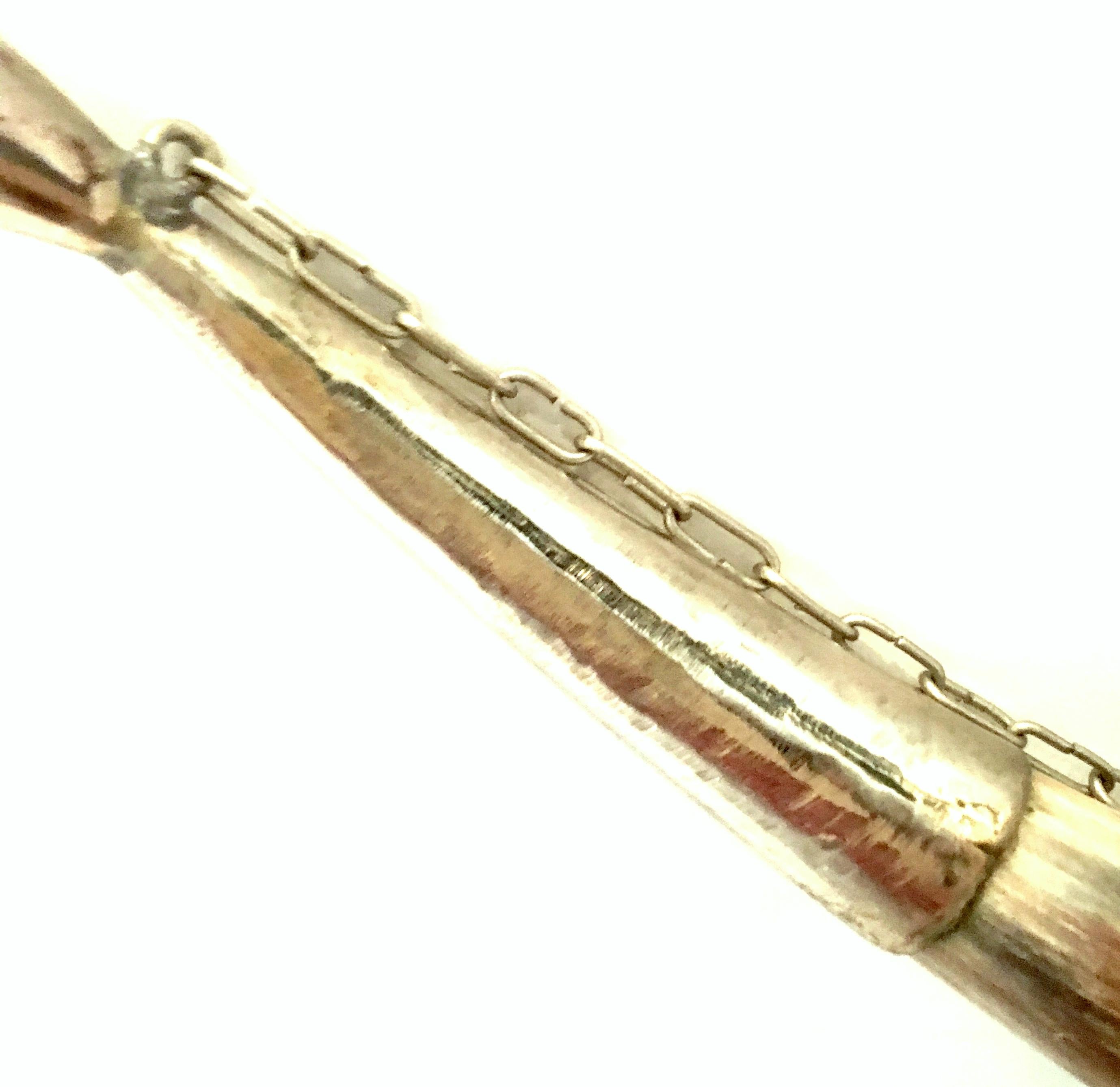 Midcentury Russian Caucasian Silver Alloy and Enamel Cloisonné Drinking Horn 8