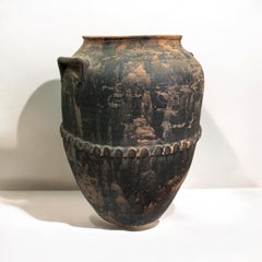Mid-Century Rustic French Terracotta Confit / Roasting Pot - Garden Planter