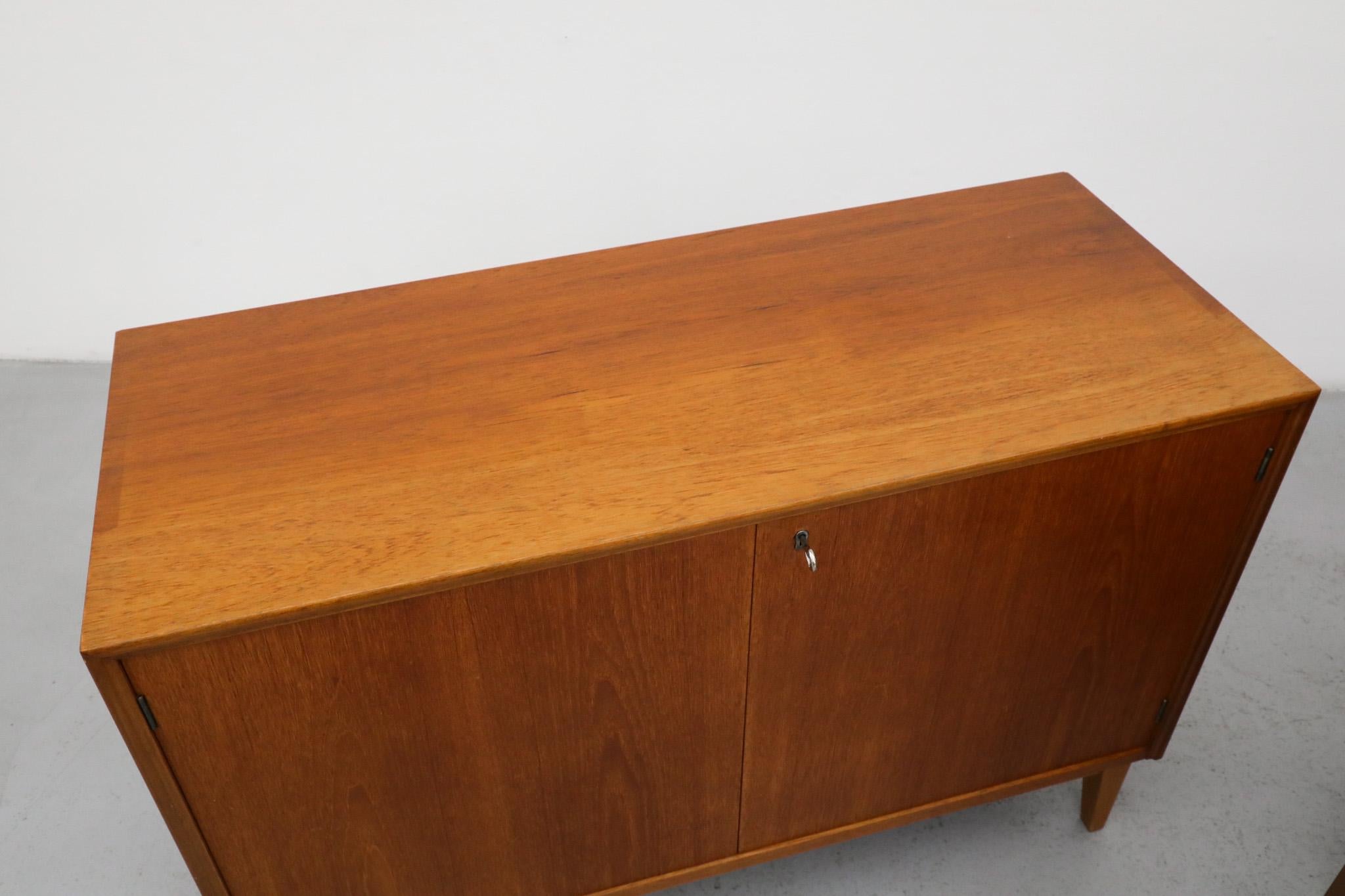 Mid-Century Ry Møbler Style Danish Teak Storage Cabinets with Interior Shelves For Sale 5
