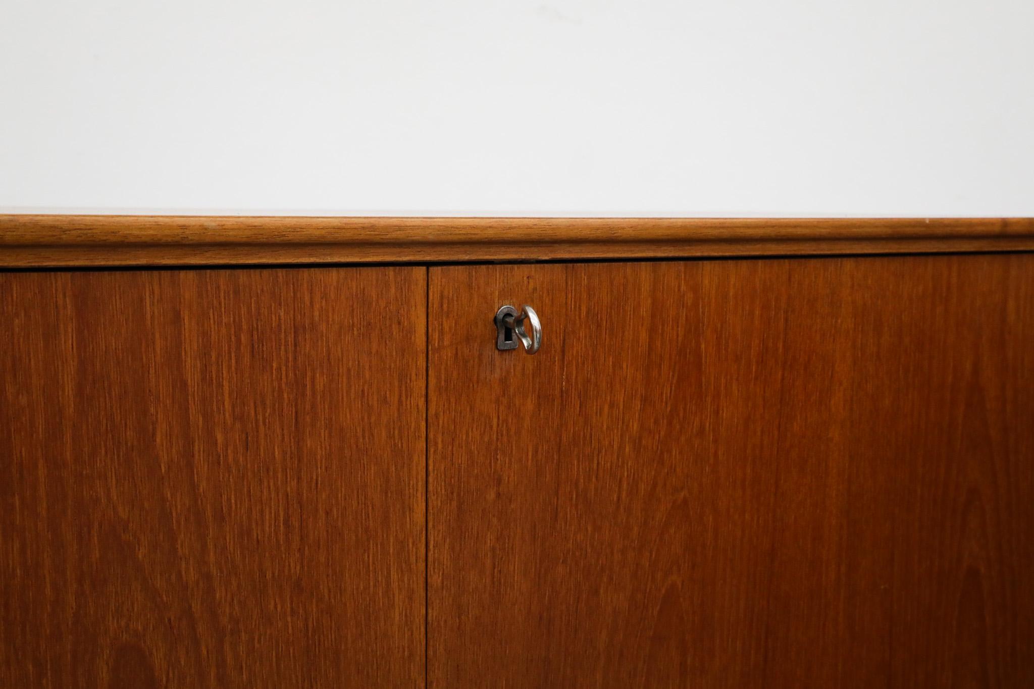 Mid-Century Ry Møbler Style Danish Teak Storage Cabinets with Interior Shelves For Sale 6