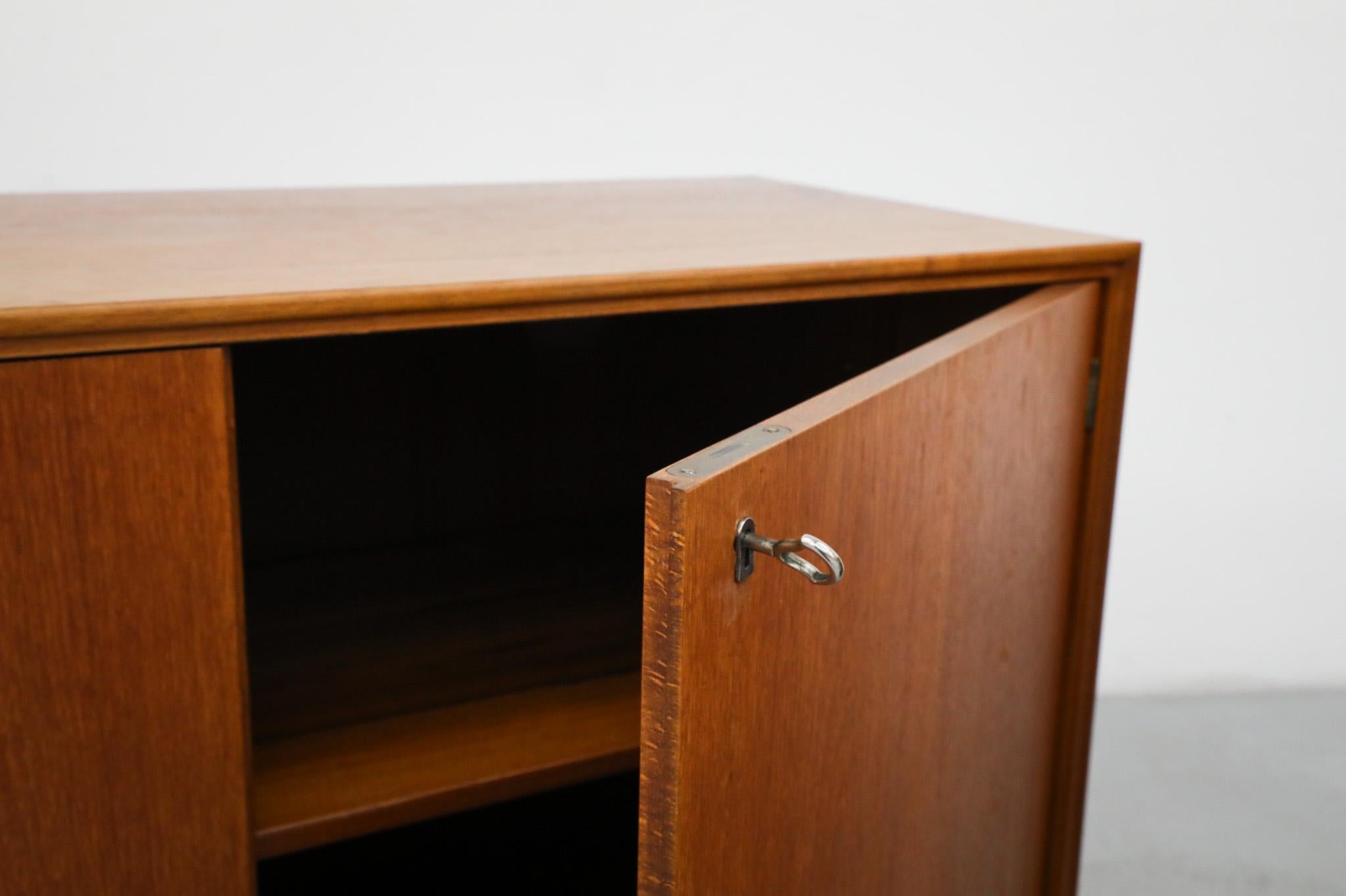 Mid-Century Ry Møbler Style Danish Teak Storage Cabinets with Interior Shelves For Sale 9