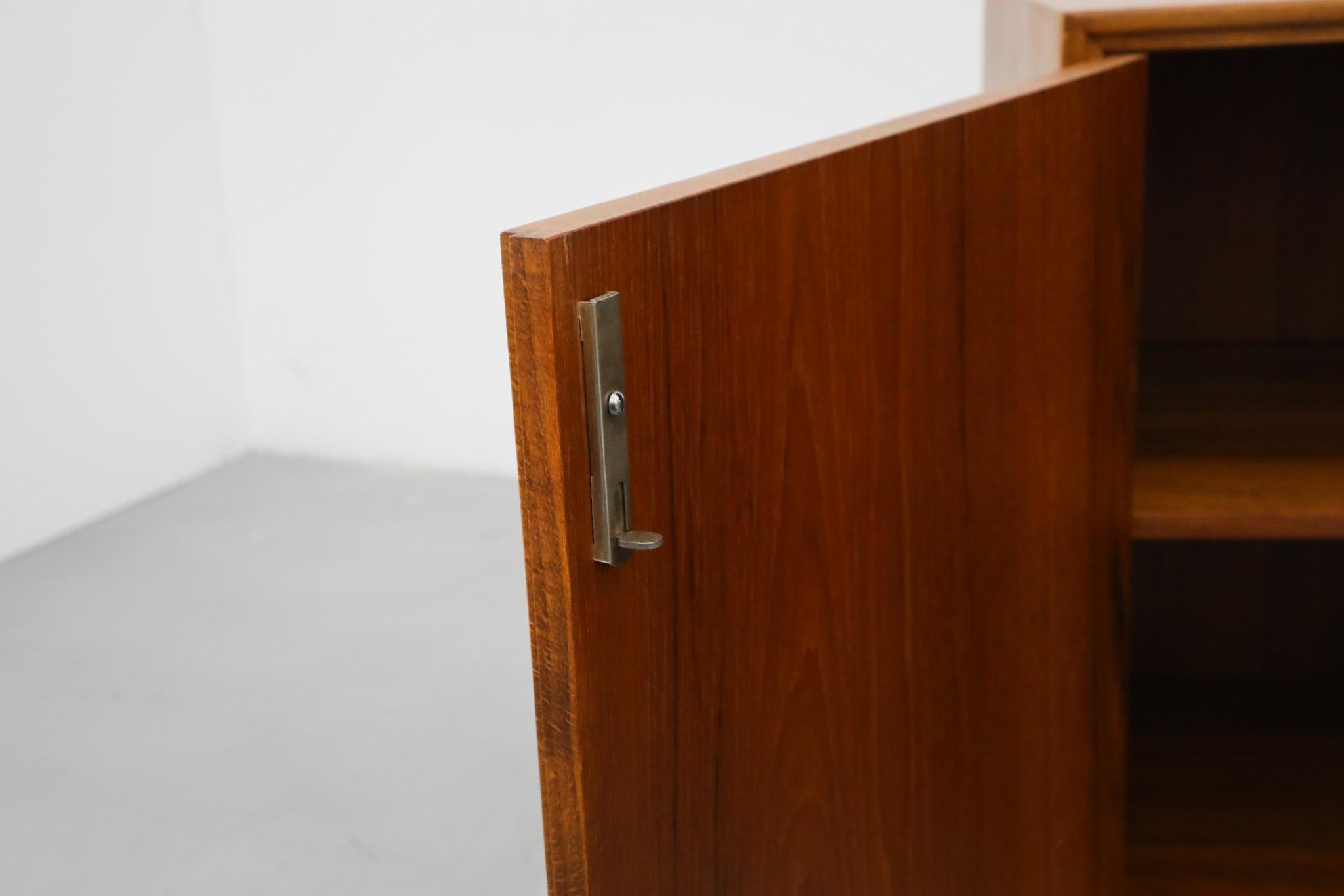 Mid-Century Ry Møbler Style Danish Teak Storage Cabinets with Interior Shelves For Sale 10