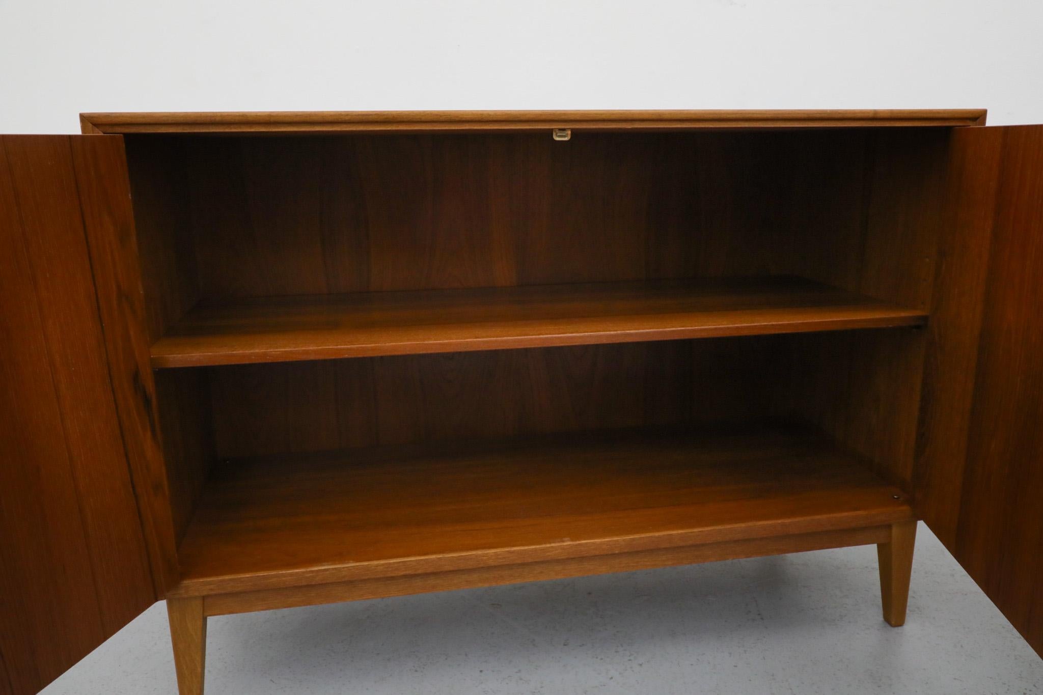 Mid-Century Ry Møbler Style Danish Teak Storage Cabinets with Interior Shelves For Sale 11