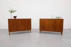 Mid-Century Ry Møbler Style Danish Teak Storage Cabinets with Interior Shelves