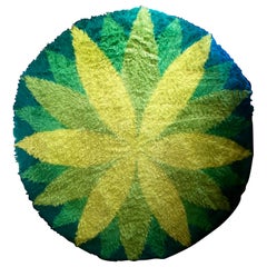 Mid Century Rya Circular Shag Carpet