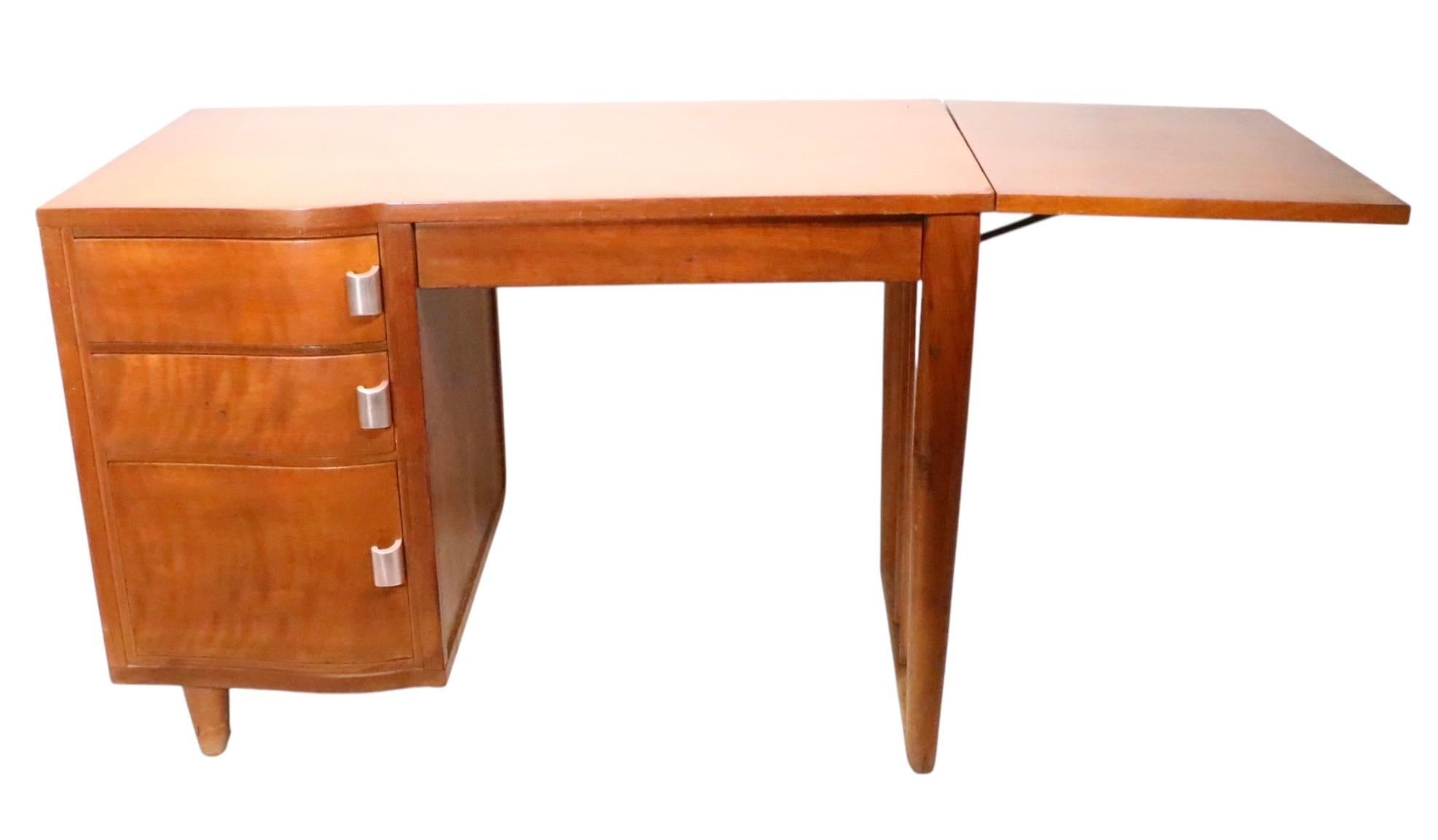 Mid Century Saarinen for Johnson Furniture Drop Side Desk c. 1950's For Sale 3
