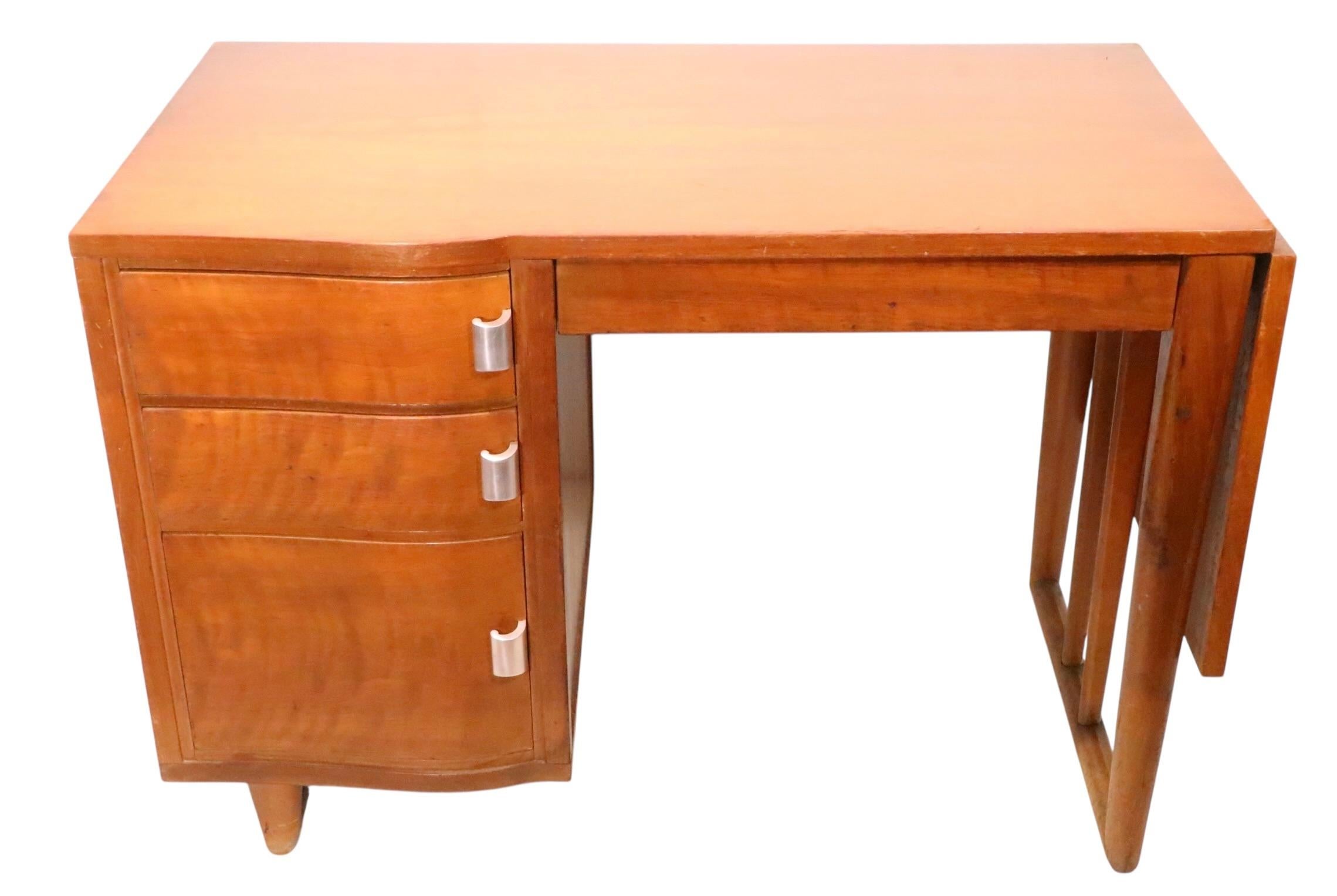 Mid Century Saarinen for Johnson Furniture Drop Side Desk c. 1950's For Sale 6