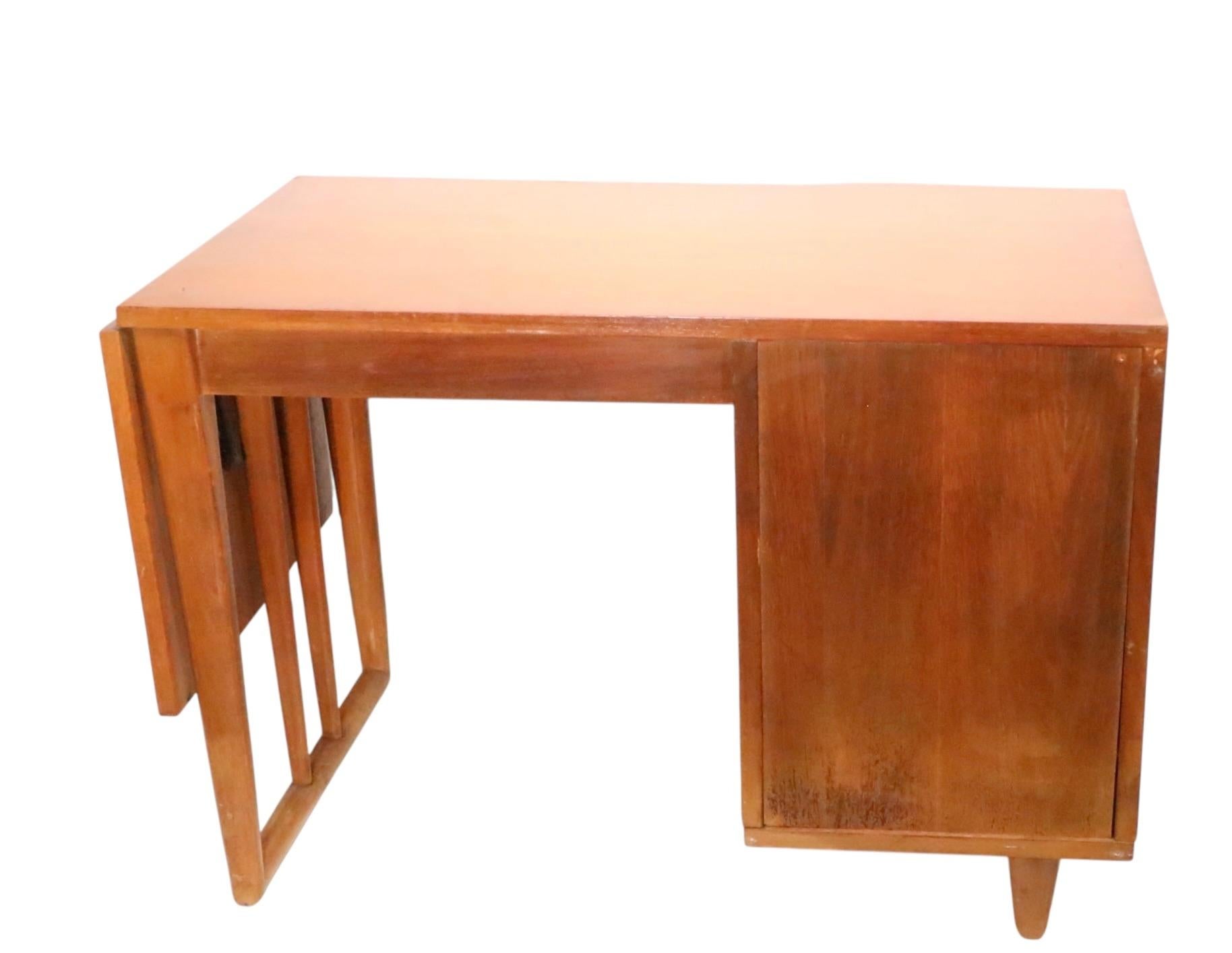 Mid Century Saarinen for Johnson Furniture Drop Side Desk c. 1950's For Sale 8
