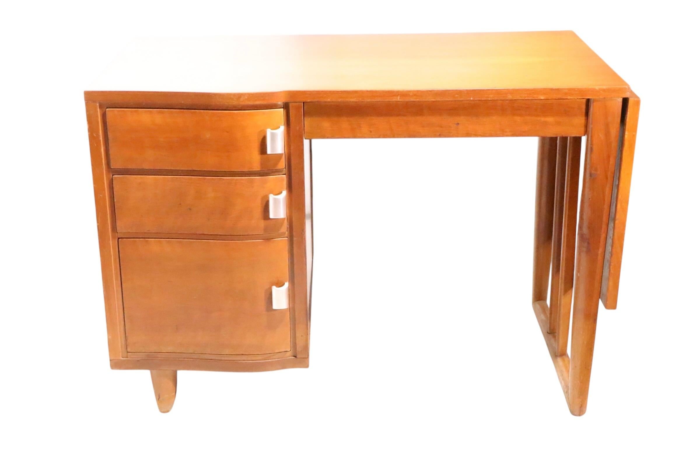 Mid Century Saarinen for Johnson Furniture Drop Side Desk c. 1950's For Sale 9