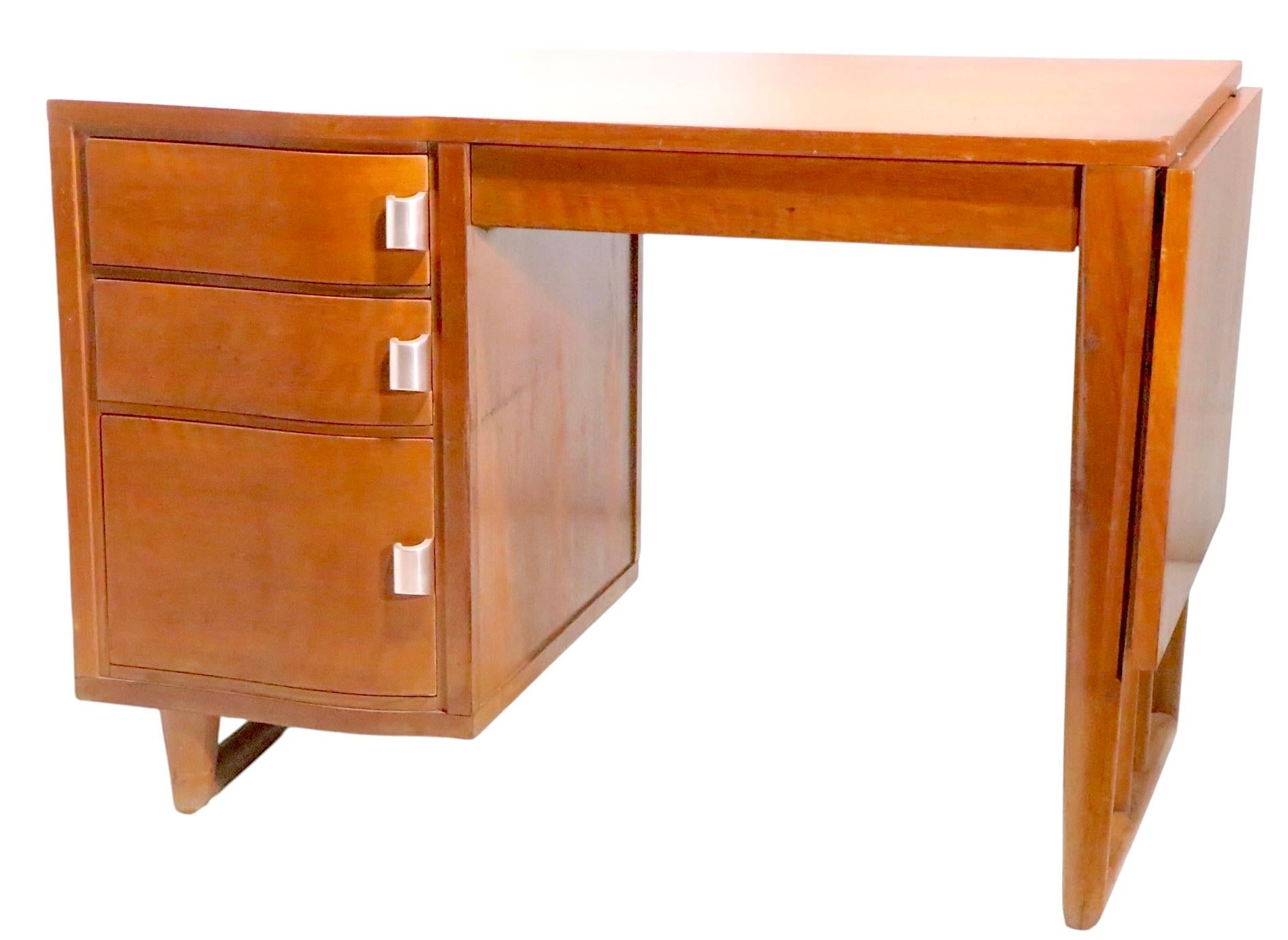Mid Century Saarinen for Johnson Furniture Drop Side Desk c. 1950's In Good Condition For Sale In New York, NY