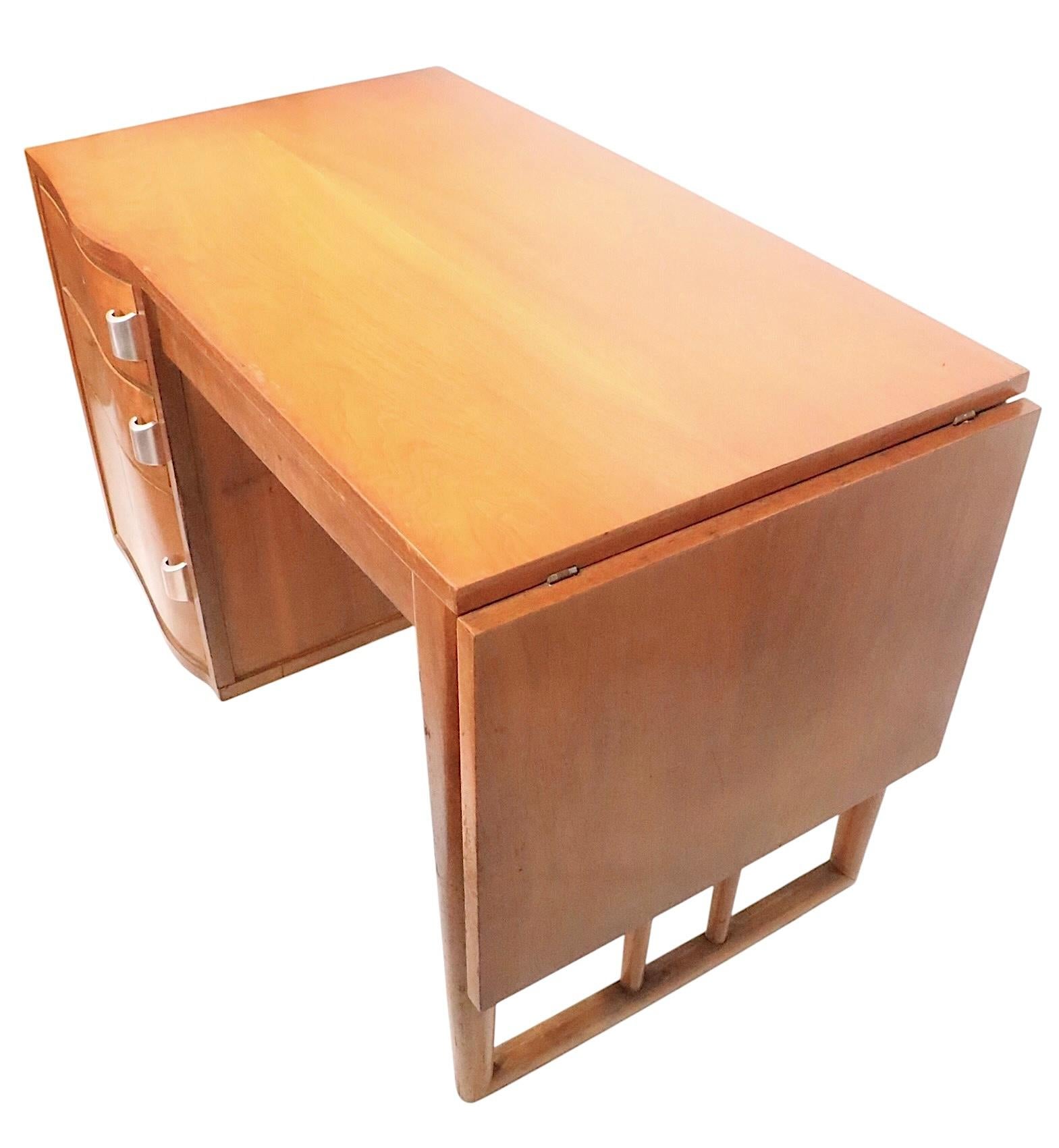 20th Century Mid Century Saarinen for Johnson Furniture Drop Side Desk c. 1950's For Sale