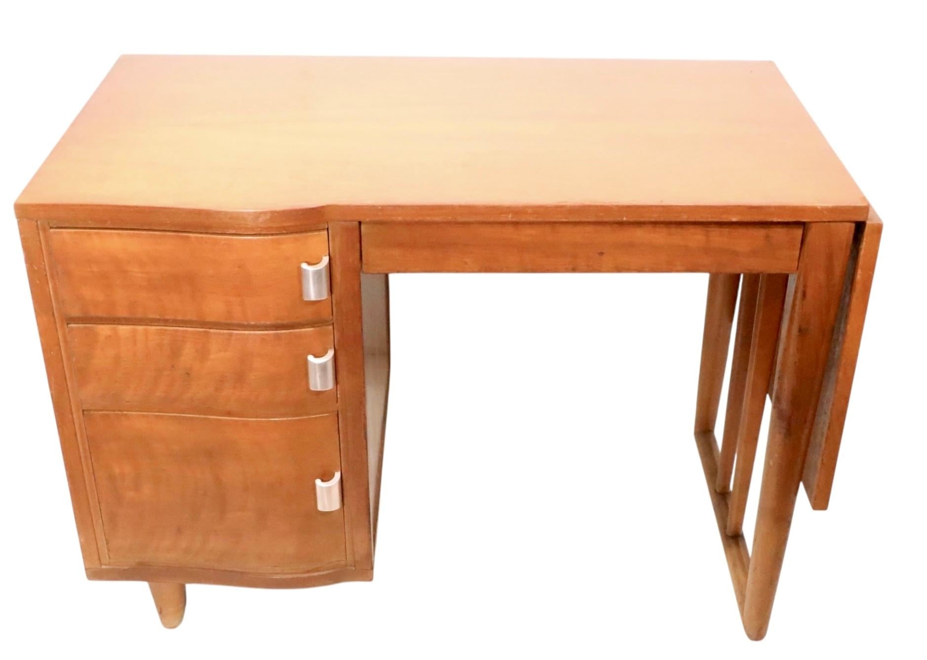 Mid Century Saarinen for Johnson Furniture Drop Side Desk c. 1950's For Sale 1