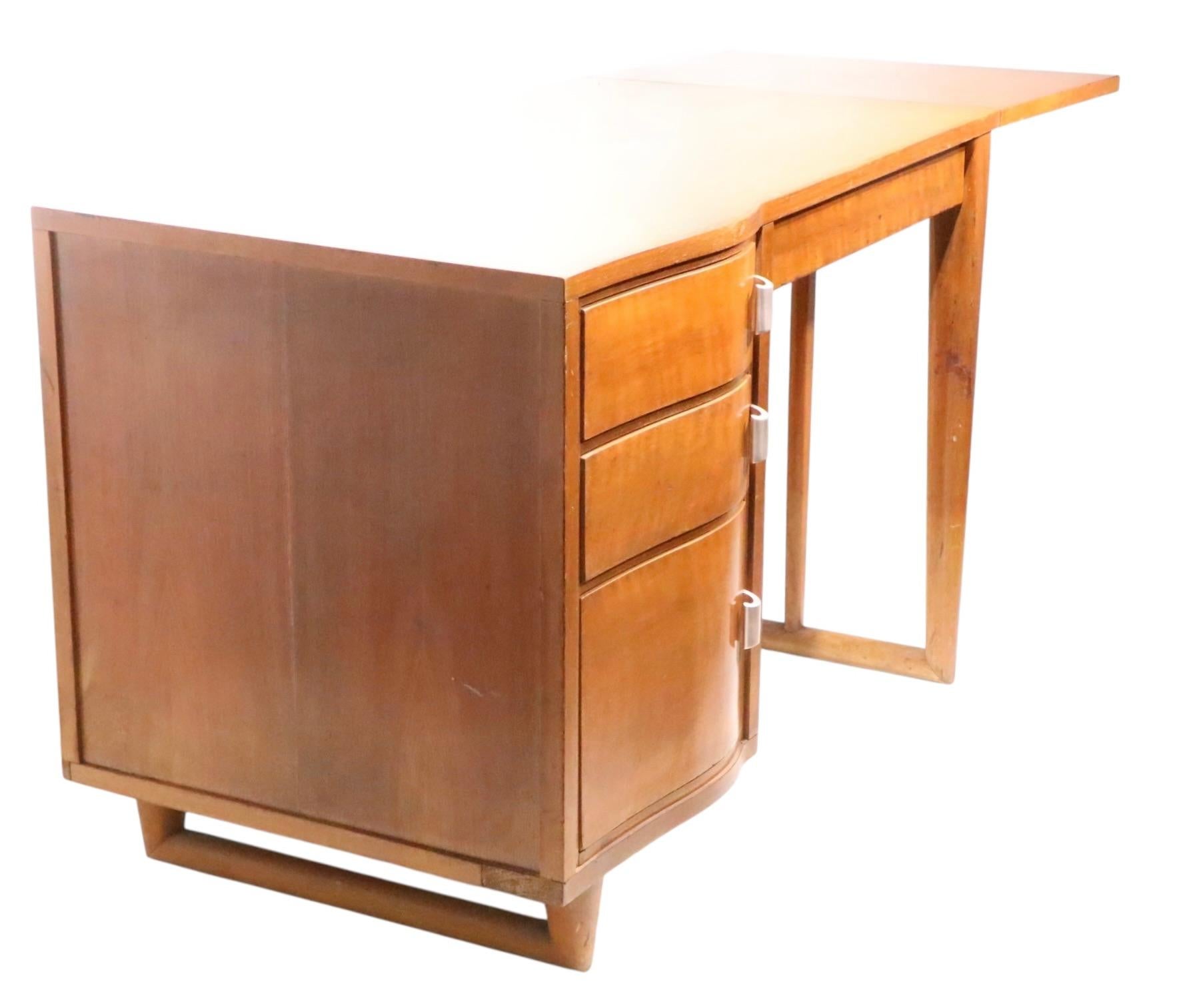 Mid Century Saarinen for Johnson Furniture Drop Side Desk c. 1950's For Sale 2