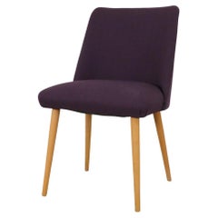 Mid-Century Saarinen Style Cocktail Chair with New Purple Upholstery