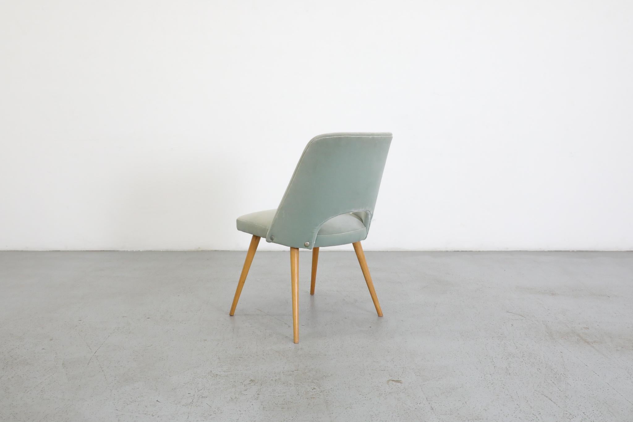 teal velvet chair