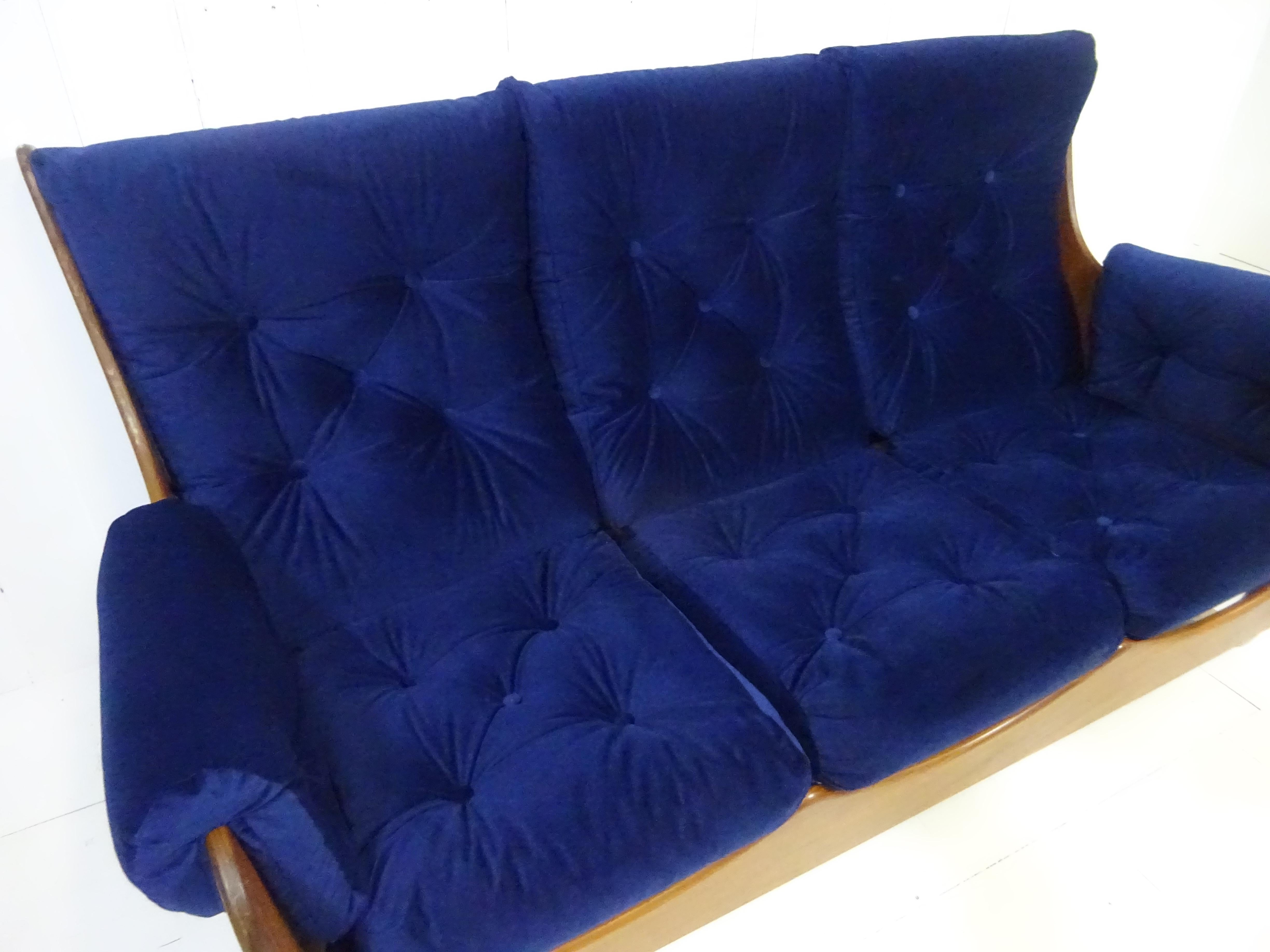 Mid-Century Modern Mid Century Saddle Back Sofa by G Plan