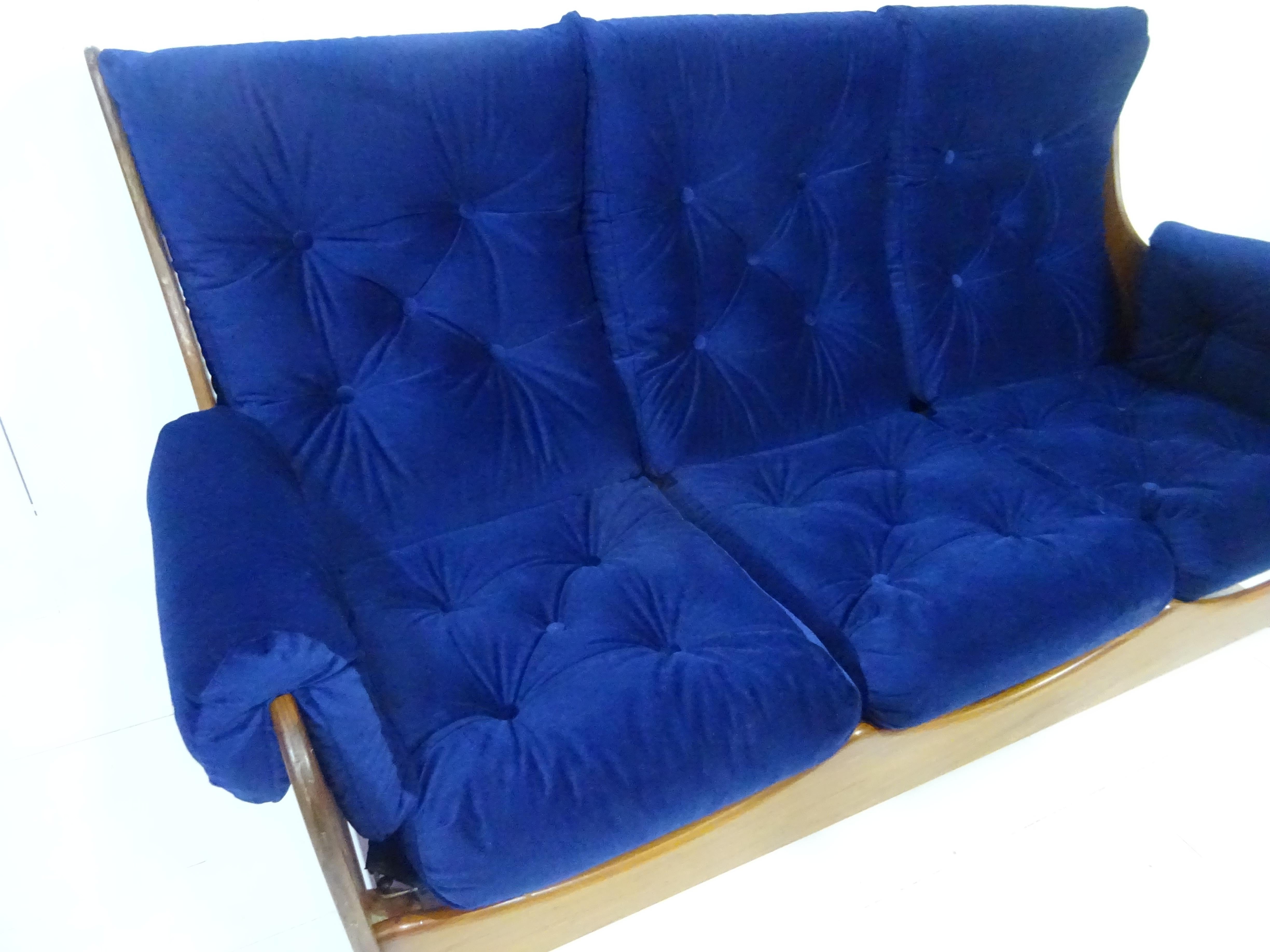 British Mid Century Saddle Back Sofa by G Plan