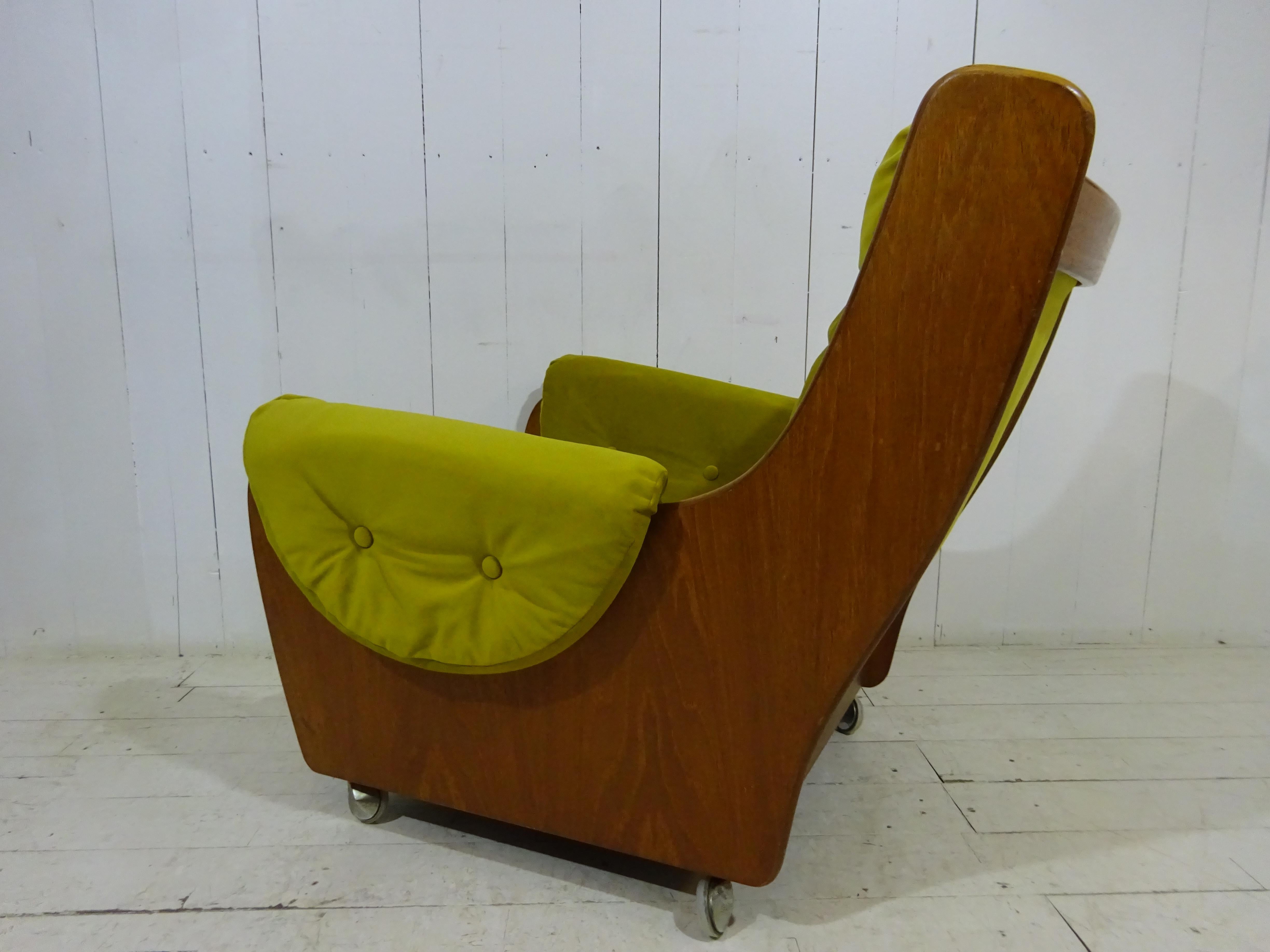Mid Century Saddleback Armchair by G Plan In Good Condition In Tarleton, GB
