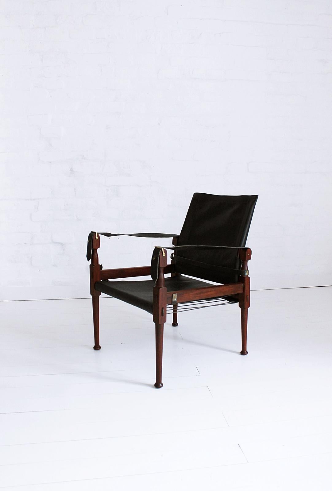 Midcentury Safari Chair by M. Hayat & Brothers, 1970s 2