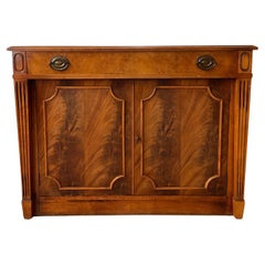 Mid Century Saginaw Furniture Hideaway Extendable Dining Table