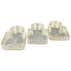Mid-Century Saks Fifth Ave Set of 3 Barware Drink Trays