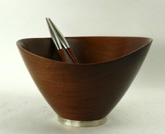 Mid Century Salad Set by Richard Hudson for Revere Silversmiths